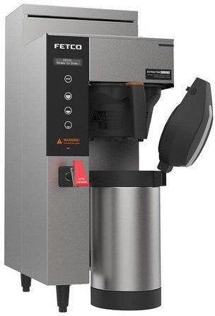 Fetco - 120V Extractor Plus Plastic BB Single Automatic Thermal Server Coffee Brewer - E1231US-1A115-PM011 (Special Order Item, ETA 3-4 Weeks)