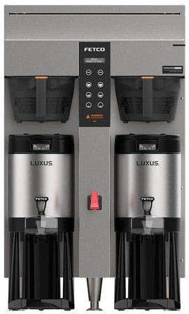 Fetco - 2 Gal Extractor Metal BB Plus Double Automatic Thermal Server Coffee Brewer with Max Amp Draw 42.2 & 36.6 - E1253US-UB250-MM110 (Special Order Item, ETA 3-4 Weeks)