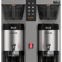 Fetco - 2 Gal Extractor Metal BB Plus Double Automatic Thermal Server Coffee Brewer with Max Amp Draw 42.2 & 36.6 - E1253US-UB250-MM110 (Special Order Item, ETA 3-4 Weeks)