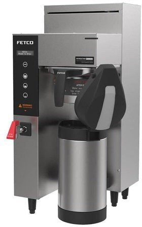 Fetco - 208-240V Extractor Plus Metal BB Single Automatic Thermal Server Coffee Brewer - E1231US-1X117-MM011 (Special Order Item, ETA 3-4 Weeks)