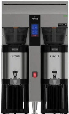 Fetco - 208-240V Plastic BB Double Automatic Thermal Server Coffee Brewer - E2253US-UB250-PA110 (Special Order Item, ETA 3-4 Weeks)