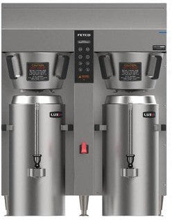 Fetco - 208V Metal BB Double Automatic Thermal Server Coffee Brewer - E2262US-3B640-MA110 (Special Order Item, ETA 3-4 Weeks)