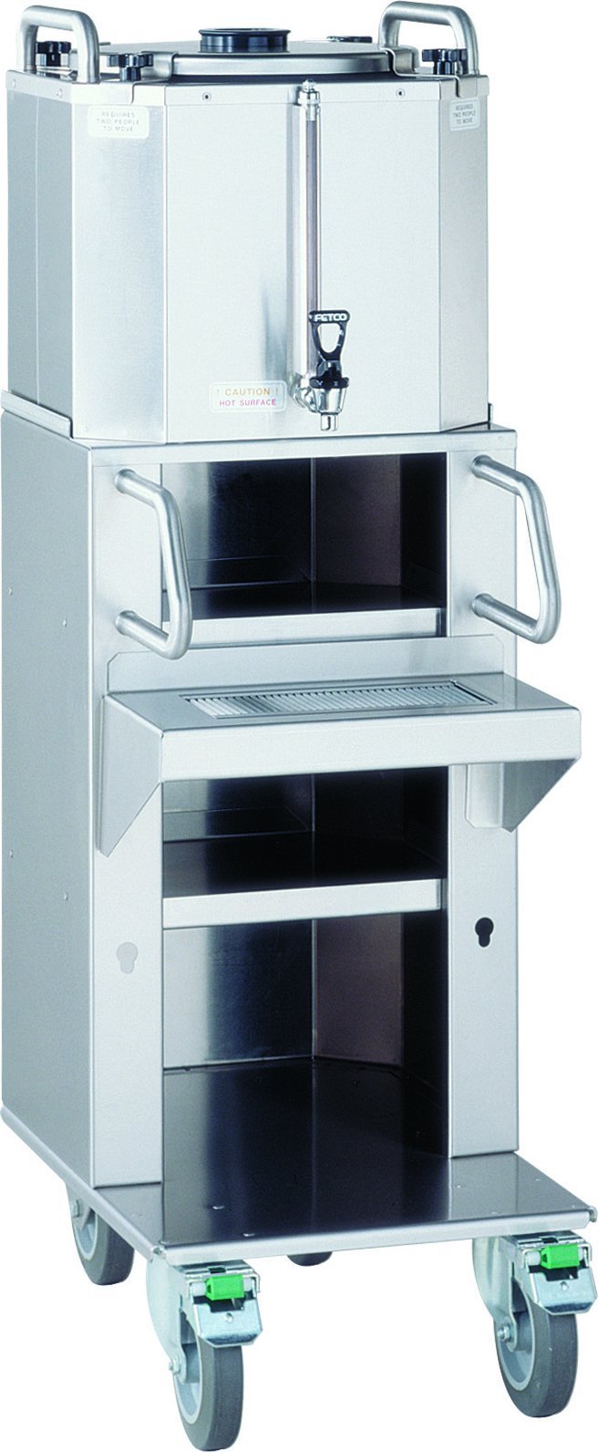Fetco - 22.8 L Thermal Dispenser with Rolling Shelf Cart - LBD-6C
