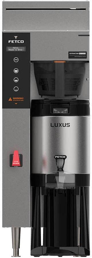 Fetco - 26.25" 120V Extractor Plus Metal BB Single Automatic Thermal Server Coffee Brewer - E1241US-1A115-MM011 (Special Order Item, ETA 3-4 Weeks)
