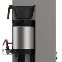 Fetco - 26.25" 208-240V Extractor Plus Metal BB Double Automatic Thermal Server Coffee Brewer - E1242US-1B230-MM010 (Special Order Item, ETA 3-4 Weeks)