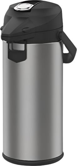 Fetco - 2.5 L Stainless Steel Pump Lever Action Coffee Airpot - D081 (Special Order Item, ETA 3-4 Weeks)