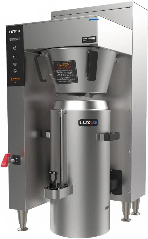 Fetco - 3 Gal Extractor Metal BB Plus Double Automatic Thermal Server Coffee Brewer with Max Amp Draw 25.5 & 22.2 - E1261US-UB230-MM110 (Special Order Item, ETA 3-4 Weeks)