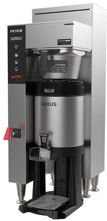 Fetco - 36.9" 208-240V Extractor Plus Metal BB Double Automatic Thermal Server Coffee Brewer - E1251US-1B230-MM110 (Special Order Item, ETA 3-4 Weeks)