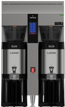 Fetco - 39" 208-240V Metal BB Double Automatic Thermal Server Coffee Brewer - E2253US-UB230-MA110 (Special Order Item, ETA 3-4 Weeks)