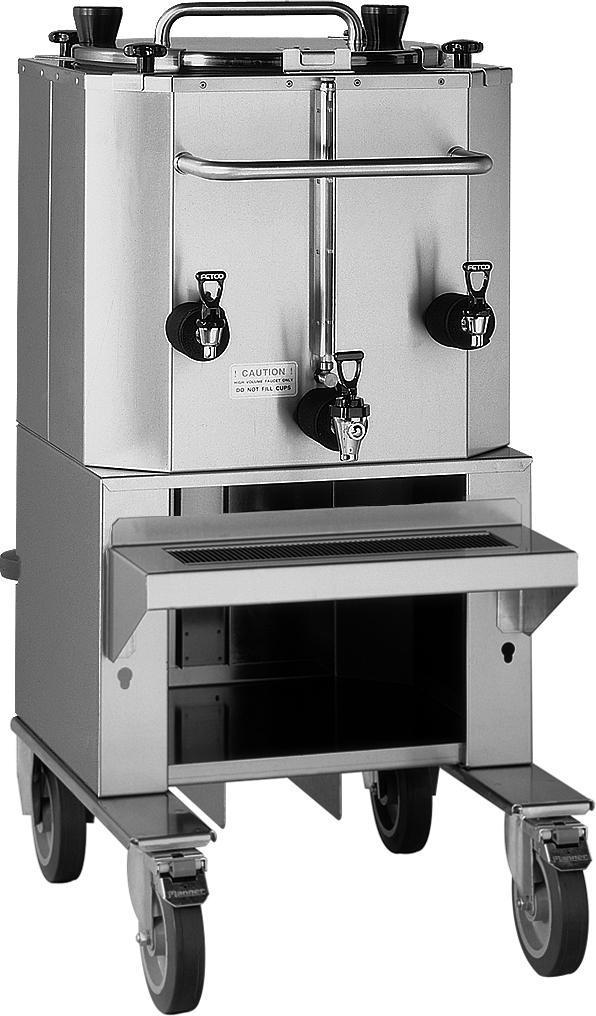 Fetco - 91.2 L Thermal Dispenser with Rolling Shelf Cart - LBD-24
