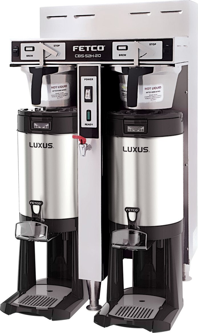 Fetco - Hand-Operated Dual Station Coffee Brewer 3 x 3 kW (120/208-240V) - CBS-52H-20 (Special Order Item, ETA 3-4 Weeks)