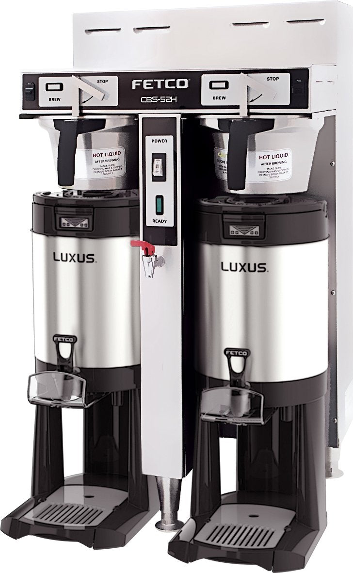 Fetco - Hand-Operated Dual Station Coffee Brewer 3 x 4 kW (120/208-240V) - CBS-52H-15 (Special Order Item, ETA 3-4 Weeks)