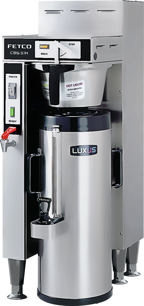 Fetco - Hand-Operated Single Station Coffee Brewer 2 x 4 kW (120/208-240V) - CBS-51H-15 (Special Order Item, ETA 3-4 Weeks)