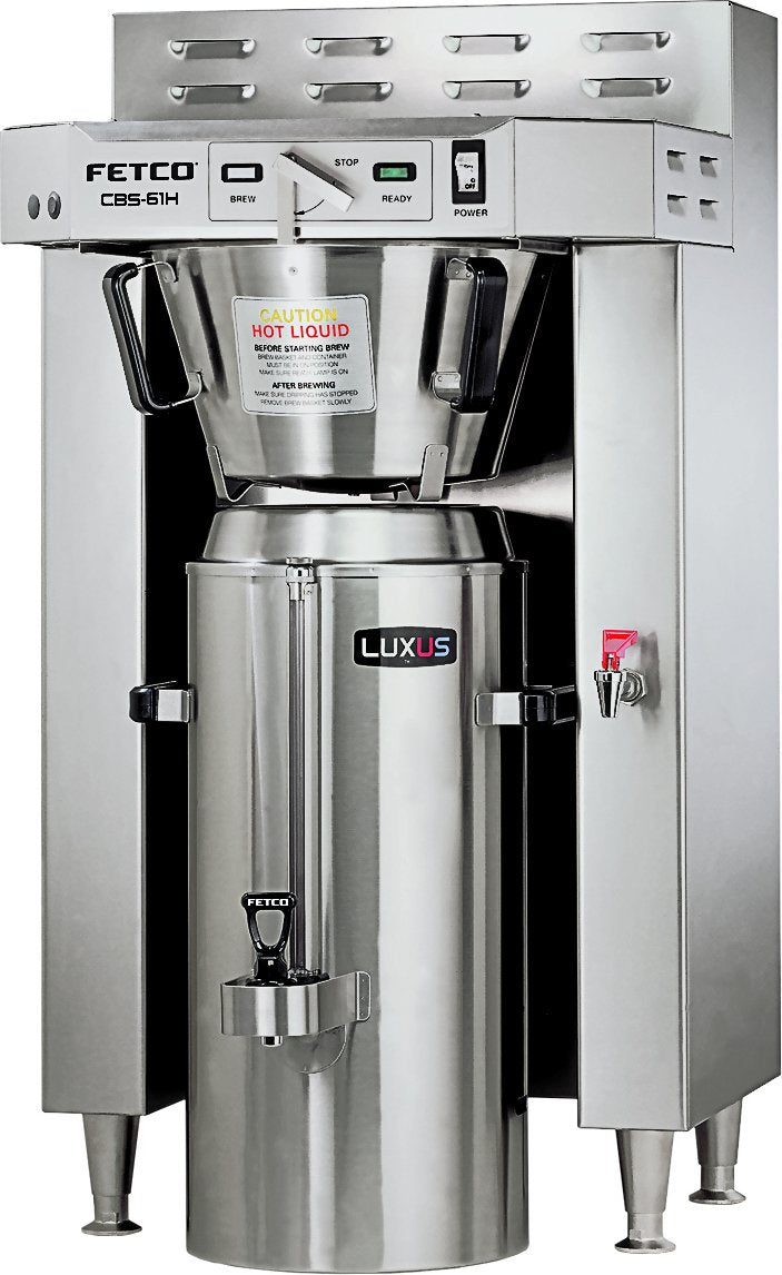 Fetco - Handle-Operated Single Station Coffee Brewer 2 x 3 kW (120/208-240V) - CBS-61H-30 (Special Order Item, ETA 3-4 Weeks)