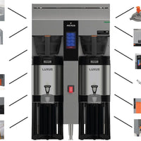 Fetco - NG Series Dual Phase 1.5 G Double Station Coffee Brewer 2 x 3.0 kW or 3 x 3.0 kW - CBS-2252 (Special Order Item, ETA 3-4 Weeks)