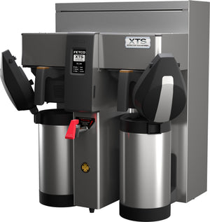 Fetco - Touchscreen Series Airpot Coffee Brewer Double Station 2 x 3 kW with Metal Brew Basket - CBS-2132XTS
