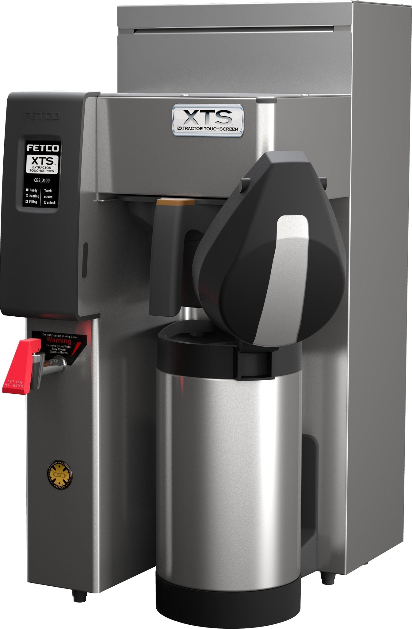 Fetco - Touchscreen Series Airpot Coffee Brewer Single Station 1 x 2.3 kW with Metal Brew Basket - CBS-2131XTS