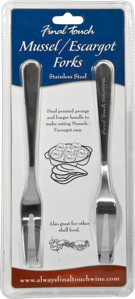 Final Touch - Mussel/Escargot Forks, Pack of 2 - DMF9103