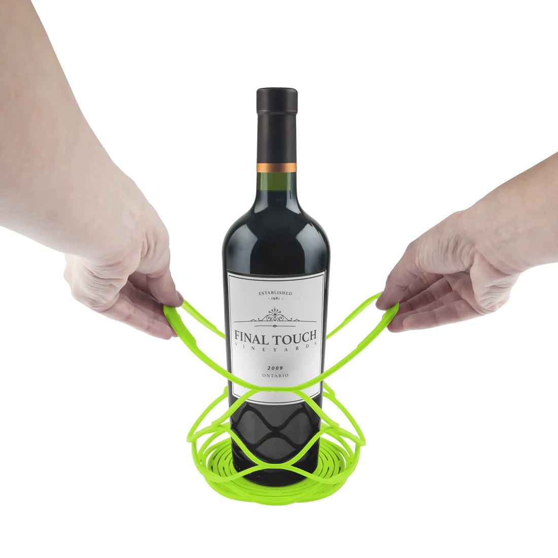 Final Touch - Up&Away Collapsible Silicone Bottle Bag Green - FTA1074