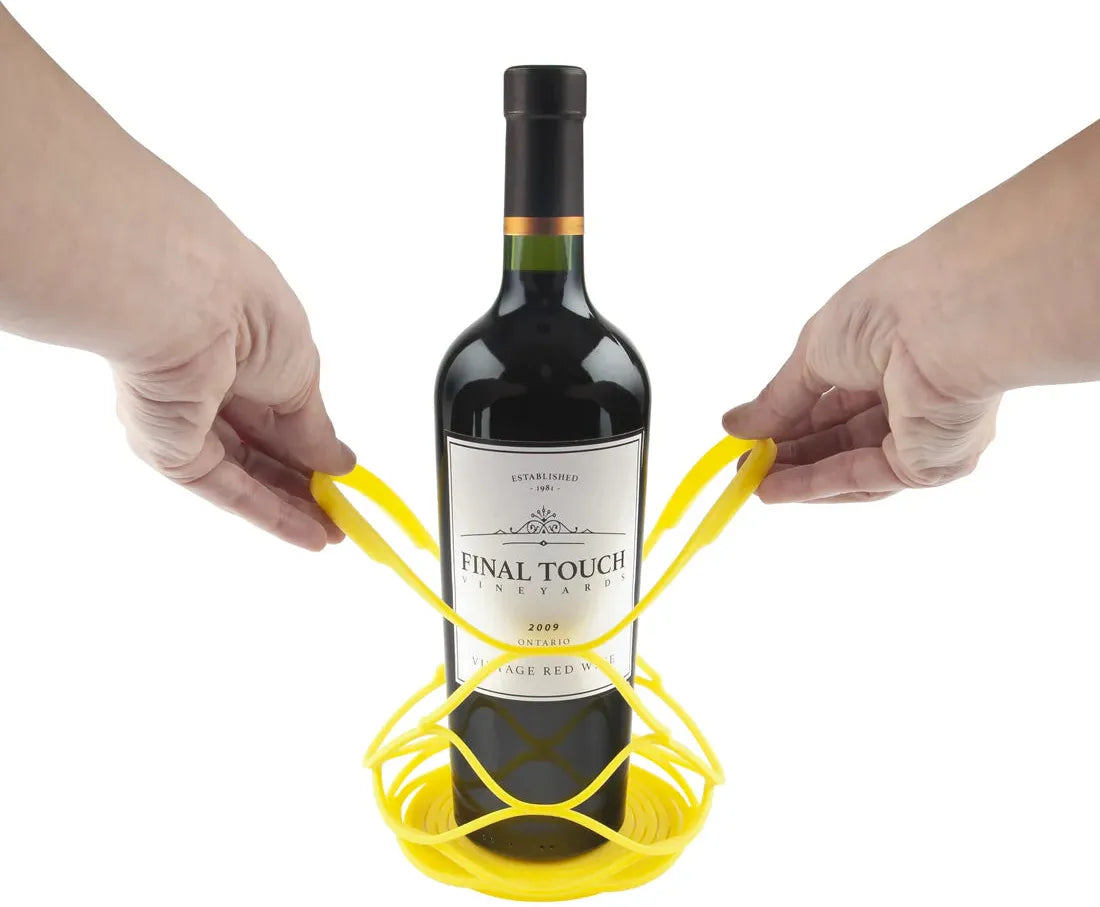 Final Touch - Up&Away Collapsible Silicone Bottle Bag Yellow - FTA1075