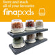 Finamill - FinaPod Grey Rectangle Stackable Tray - FMA101-1