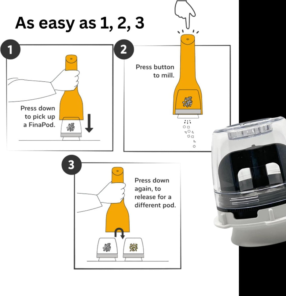 Finamill - FinaPod Max Grey Interchangeable Spice Pod - FM132-1