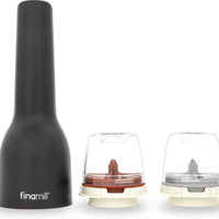Finamill - Midnight Black Grinder with 2 Pods (ProPlus & Peppercorn), Battery Operated - GP803437-111MIB