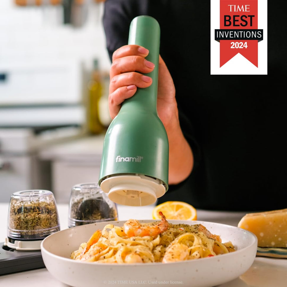 Finamill - Mint Grinder with 2 Pods (ProPlus & Peppercorn), Battery Operated - GP803437-111MNT