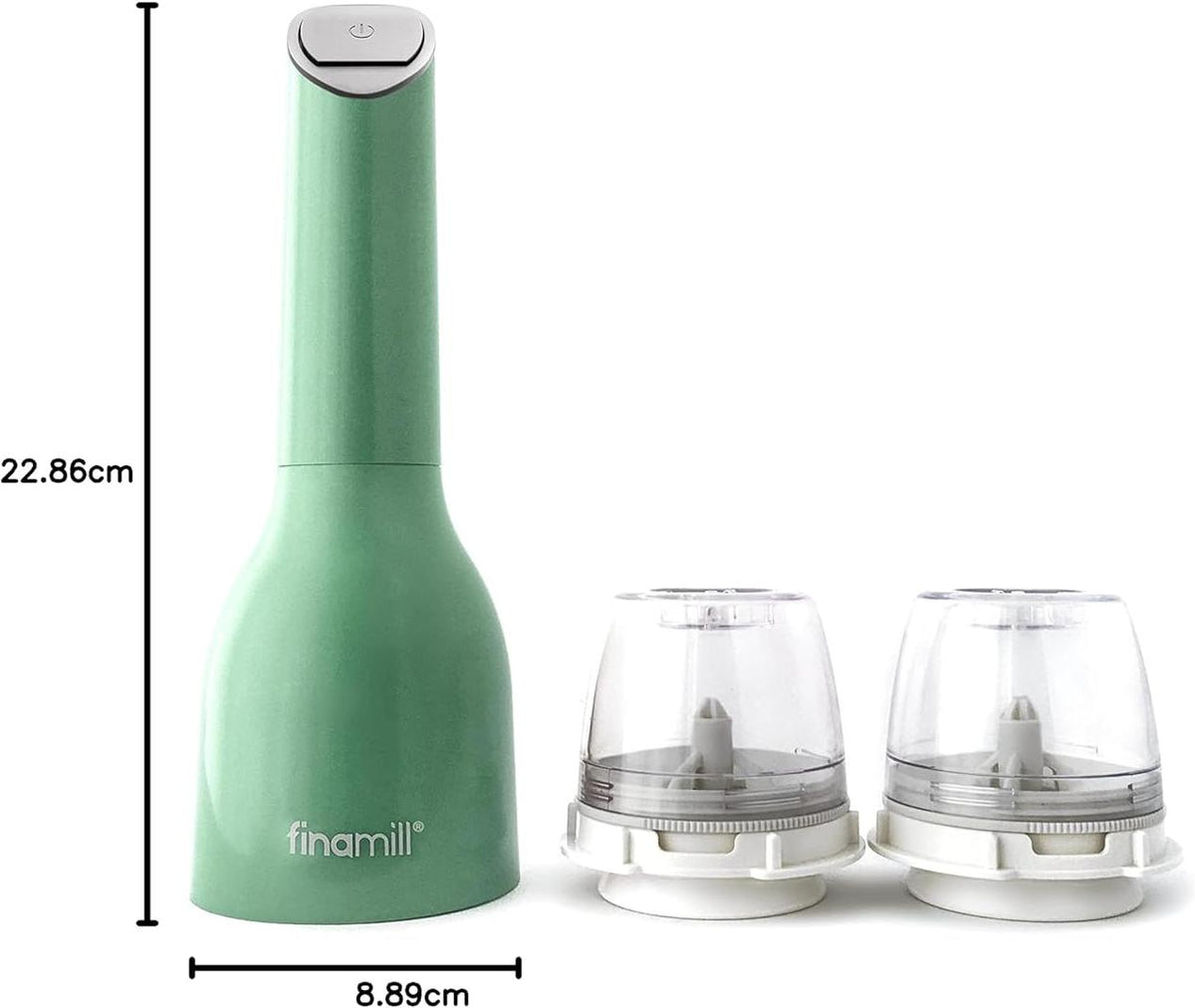 Finamill - Mint Grinder with 2 Pods (ProPlus & Peppercorn), Battery Operated - GP803437-111MNT