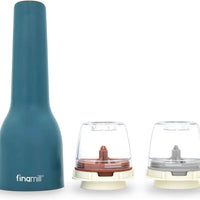 Finamill - Ocean Blue Grinder with 2 Pods (ProPlus & Peppercorn), Rechargeable - GP813437-111OCB