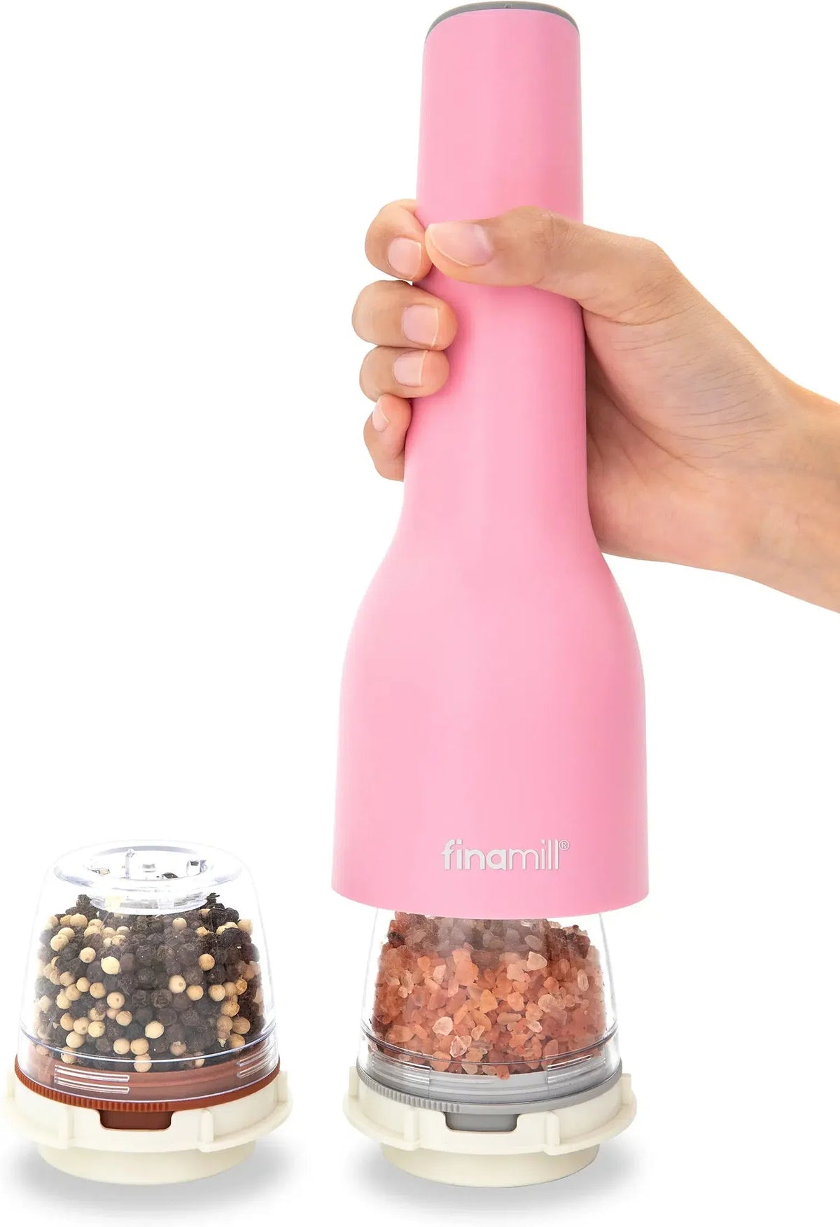 Finamill - Pink Grinder with 2 Pods (ProPlus & Peppercorn), Rechargeable - GP813437-111PIN