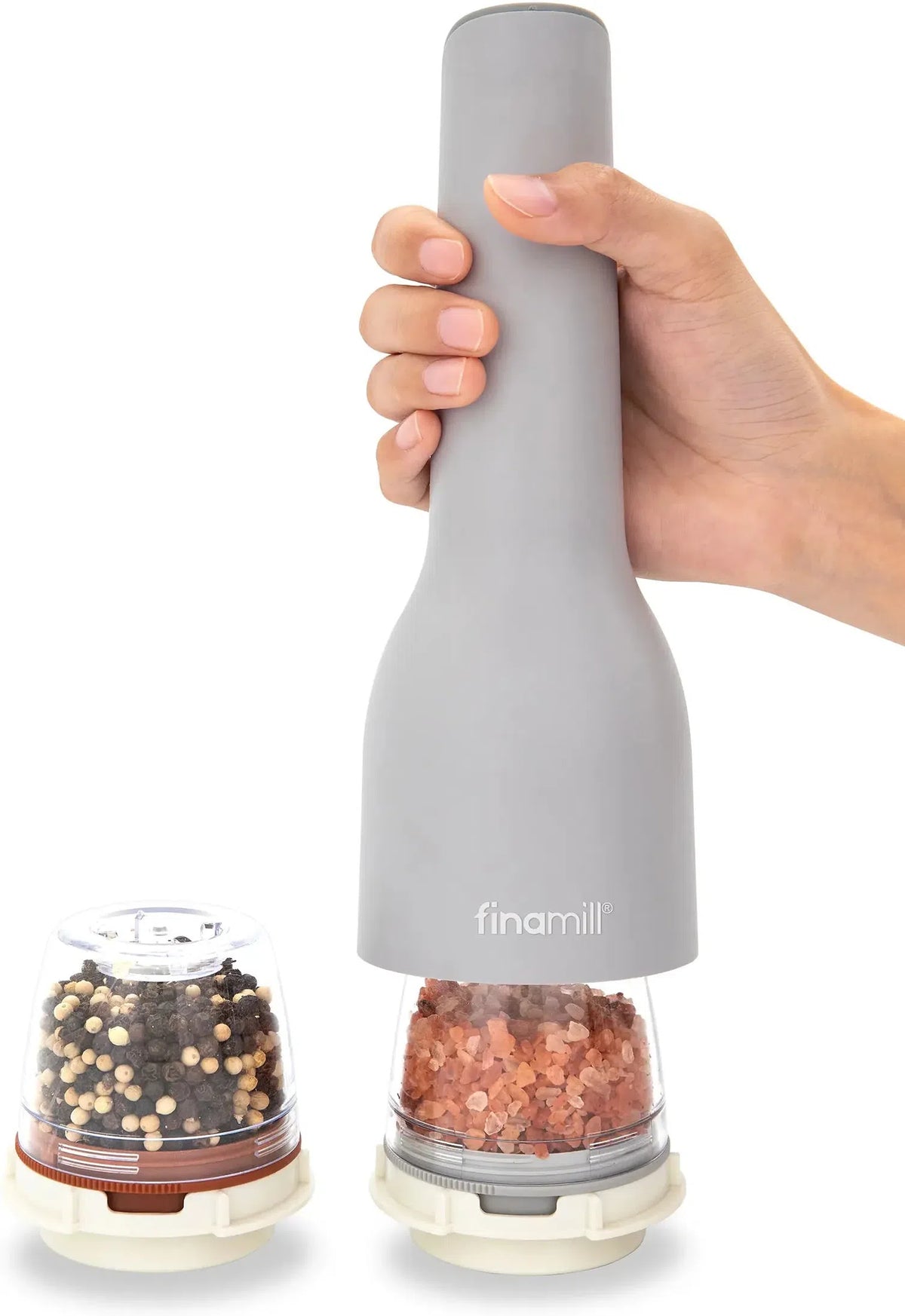 Finamill - Stone Grinder with 2 Pods (ProPlus & Peppercorn), Battery Operated - GP803437-111STO