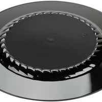 Fineline Settings - 10" Black/Gold Plastic Plate, 12/Pk, 10 Pk/Cs - 510-BKG