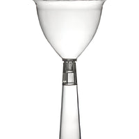 Fineline Settings - 12 Oz Clear Flairware 2 Piece Plastic Margarita Glass, Pack of 144 - 2312CL