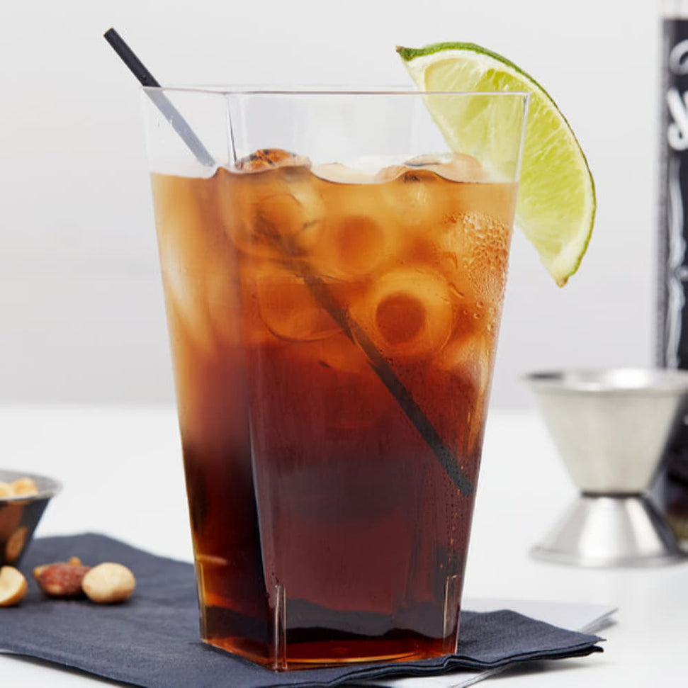 Fineline Settings - 12 Oz Clear Plastic Square Tumbler, 168/cs - 1112-CL (Special Order Item)