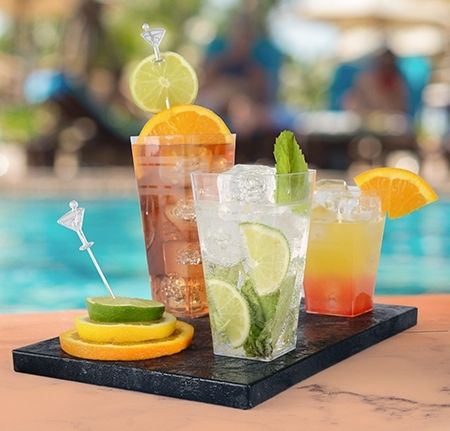 Fineline Settings - 12 Oz Clear Plastic Square Tumbler, 168/cs - 1112-CL (Special Order Item)