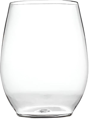 Fineline Settings - 12 Oz Clear Plastic Stemless Goblet Glass,, 48/cs - 2722CL