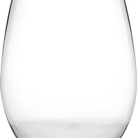 Fineline Settings - 12 Oz Clear Renaissance Plastic Stemless Wine Goblet Glass, 64/cs - 2712