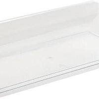 Fineline Settings - 12" x 18" Clear Plastic Rectangular Tray, 20/cs - RC473-CL