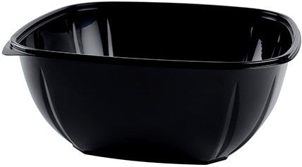 Fineline Settings - 160 Oz Black X-Large Square Bowl/ 50/Cs - 15160L.BK