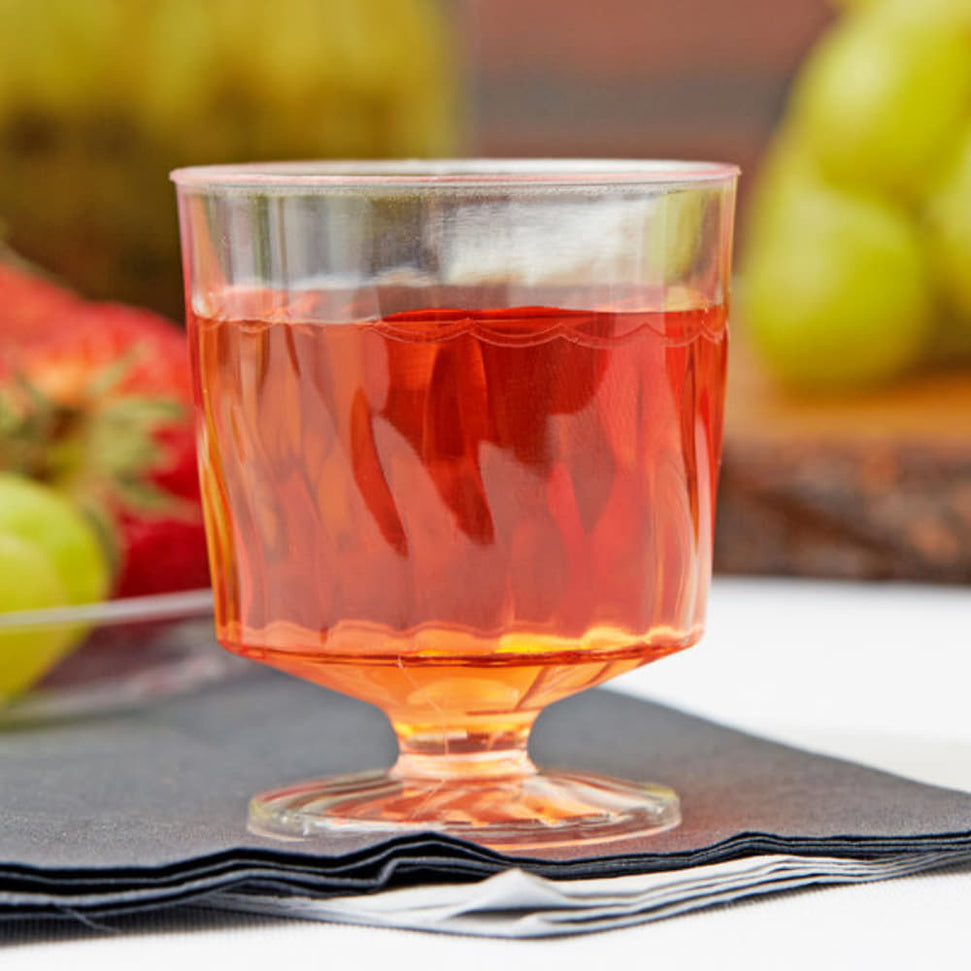 Fineline Settings - 2 Oz Clear Plastic Wine Glass, 240/cs - 2202-CL