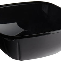 Fineline Settings - 320 Oz Black X-Large Square Bowl, 25/Cs - 15320V2L-BK