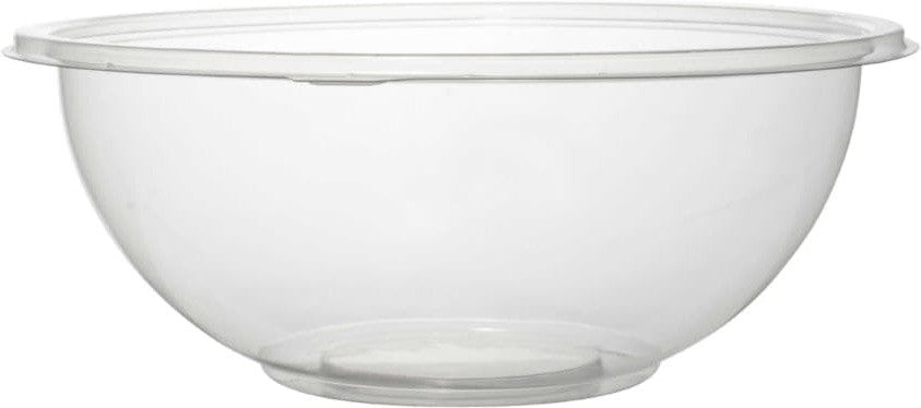Fineline Settings - 320 Oz Clear PET Plastic Salad Bowl, 25/cs - 5320-CL