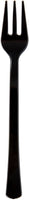 Fineline Settings - 4" Black Plastic Tiny Tines Forks, 48/pk, 20/Cs - 6500-BK