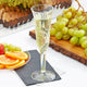 Fineline Settings - 5 Oz Clear Plastic Champagne Flute Glass, 8 x 12/cs - 2106