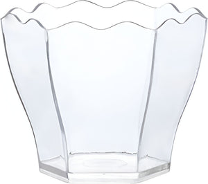 Fineline Settings - 5 Oz Clear Tiny Hexagon Dessert Cup, 10x20/Cs - 6304-CL