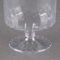 Fineline Settings - 5.5 Oz Clear Plastic Wine Glass, 10x24/cs - 2205