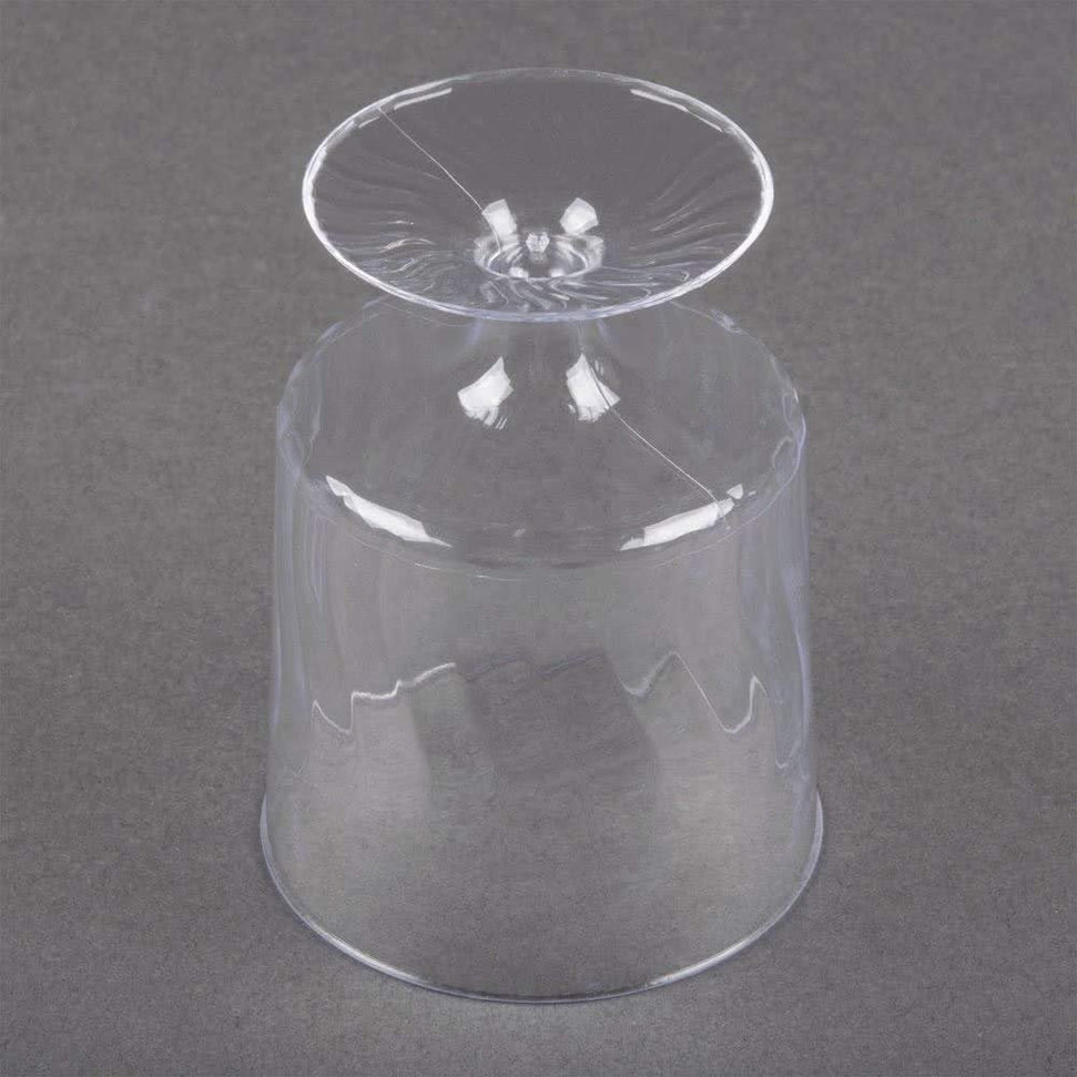 Fineline Settings - 5.5 Oz Clear Plastic Wine Glass, 10x24/cs - 2205