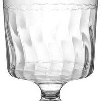 Fineline Settings - 5.5 Oz Clear Plastic Wine Glass, 10x24/cs - 2205