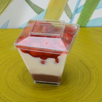 Fineline Settings - 6 Oz Clear Plastic Twisted Cup, 600/cs - 6419CL